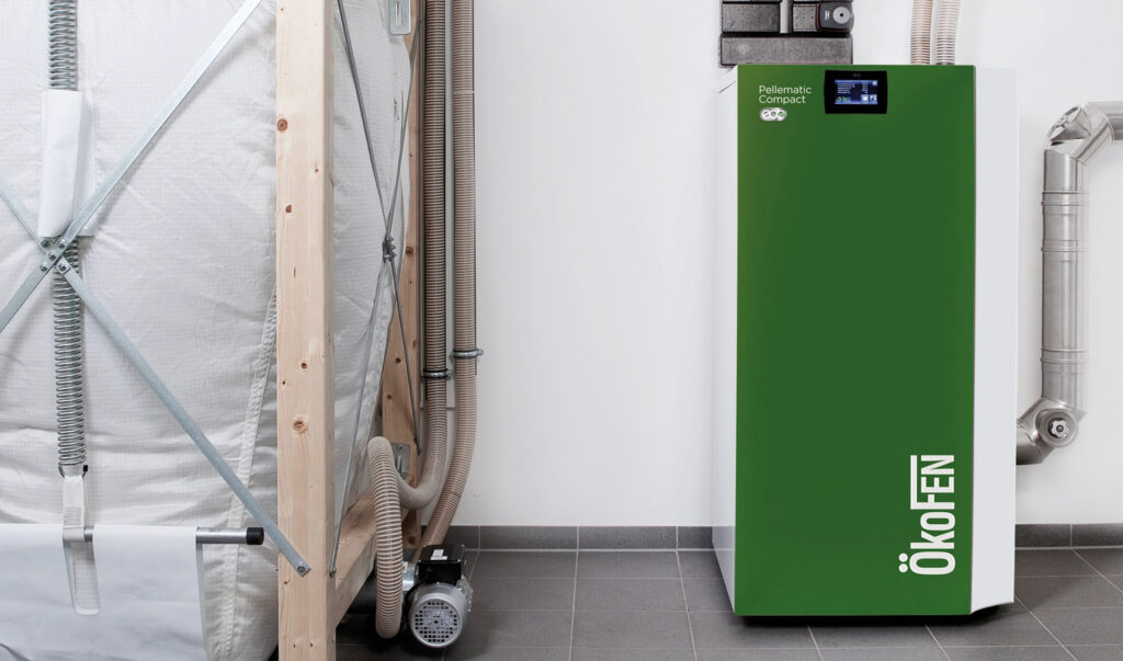 installation chaudière à granulés okofen